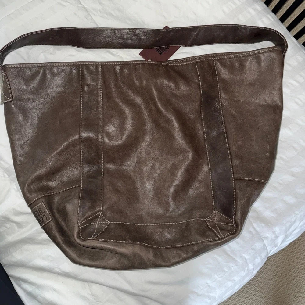 Ruehl No. 925 Brown Leather Slouchy Shoulder Bag – Vintage & Rare - Picture 3 of 7